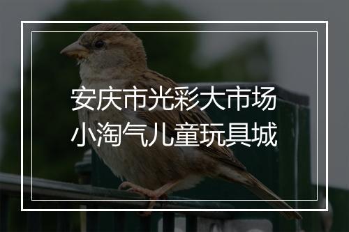 安庆市光彩大市场小淘气儿童玩具城