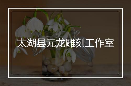 太湖县元龙雕刻工作室
