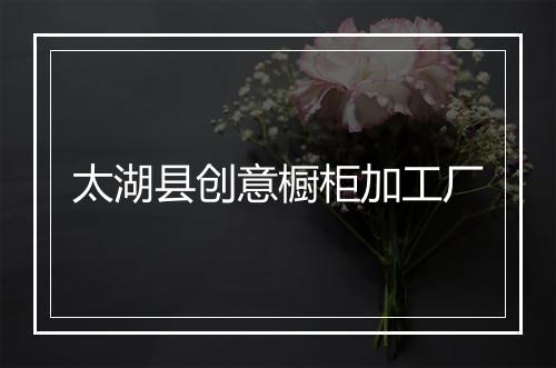 太湖县创意橱柜加工厂