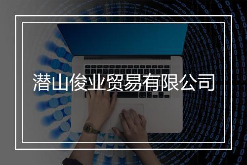 潜山俊业贸易有限公司