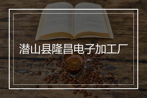 潜山县隆昌电子加工厂