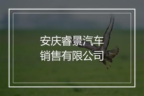 安庆睿景汽车销售有限公司