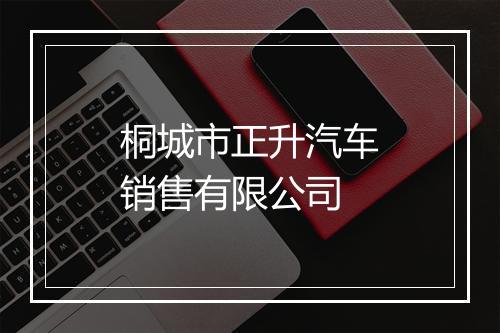 桐城市正升汽车销售有限公司