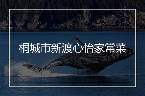 桐城市新渡心怡家常菜