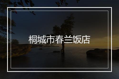 桐城市春兰饭店