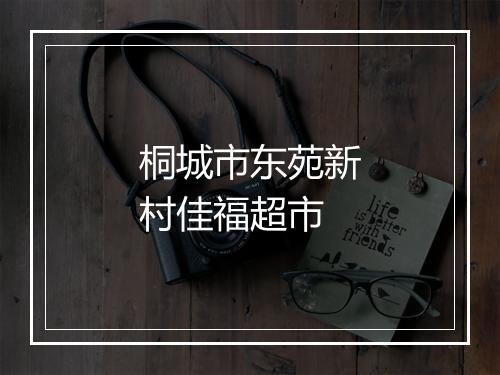 桐城市东苑新村佳福超市