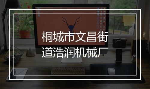 桐城市文昌街道浩润机械厂