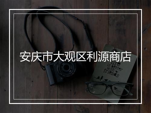安庆市大观区利源商店