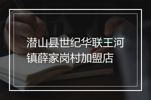潜山县世纪华联王河镇薛家岗村加盟店