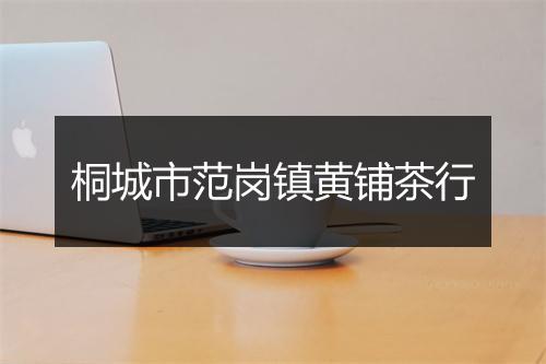 桐城市范岗镇黄铺茶行