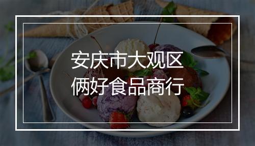 安庆市大观区俩好食品商行