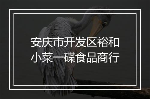 安庆市开发区裕和小菜一碟食品商行