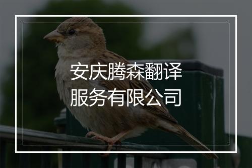 安庆腾森翻译服务有限公司