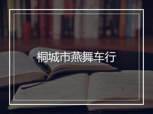 桐城市燕舞车行