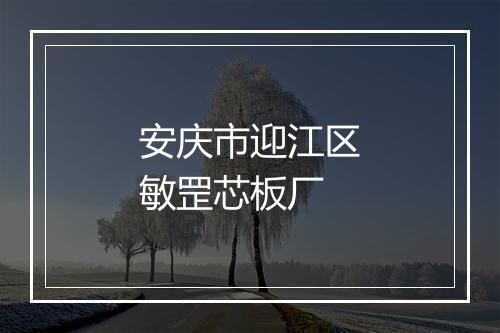 安庆市迎江区敏罡芯板厂