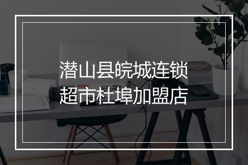 潜山县皖城连锁超市杜埠加盟店