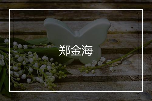 郑金海
