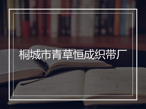 桐城市青草恒成织带厂