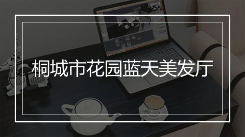 桐城市花园蓝天美发厅