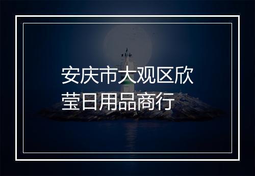 安庆市大观区欣莹日用品商行