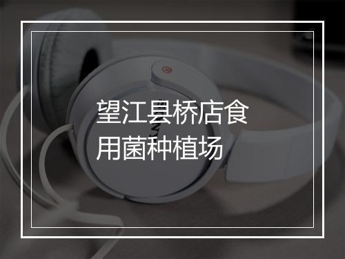 望江县桥店食用菌种植场
