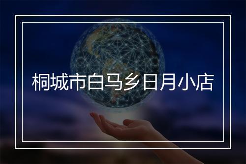 桐城市白马乡日月小店