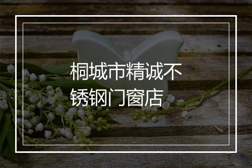 桐城市精诚不锈钢门窗店