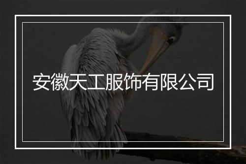 安徽天工服饰有限公司