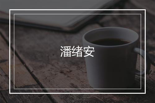 潘绪安