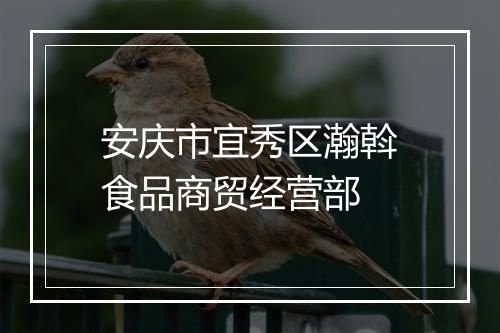 安庆市宜秀区瀚斡食品商贸经营部