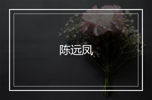 陈远凤