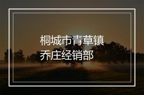 桐城市青草镇乔庄经销部