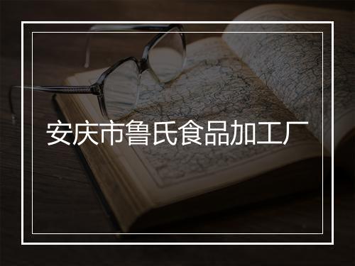 安庆市鲁氏食品加工厂