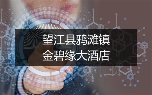 望江县鸦滩镇金碧缘大酒店