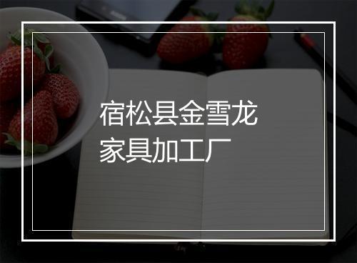 宿松县金雪龙家具加工厂