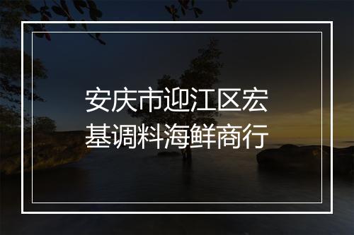 安庆市迎江区宏基调料海鲜商行