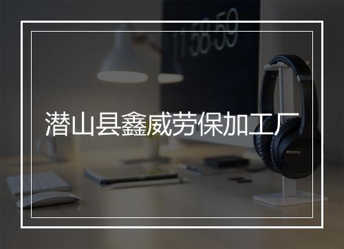 潜山县鑫威劳保加工厂