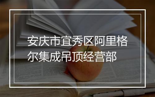 安庆市宜秀区阿里格尔集成吊顶经营部