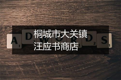 桐城市大关镇汪应书商店