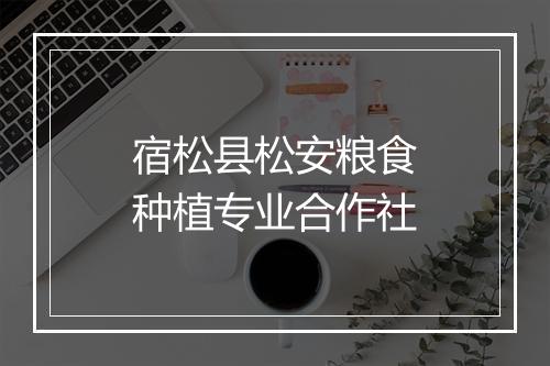 宿松县松安粮食种植专业合作社