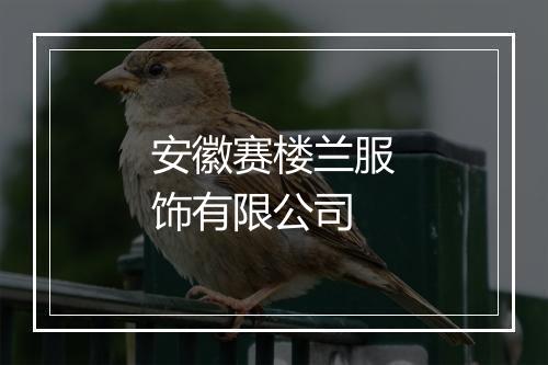 安徽赛楼兰服饰有限公司