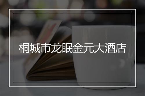 桐城市龙眠金元大酒店