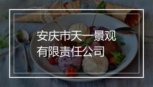 安庆市天一景观有限责任公司