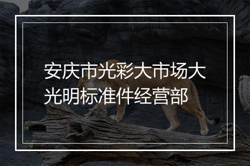 安庆市光彩大市场大光明标准件经营部