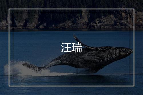 汪瑞