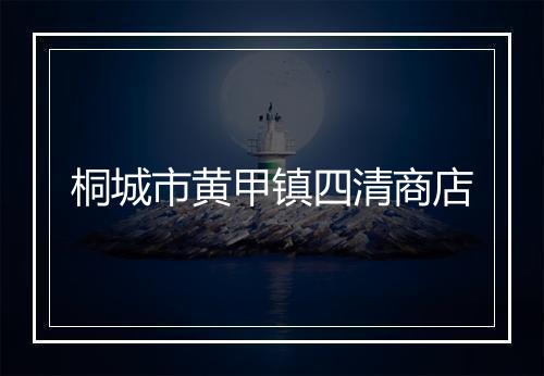 桐城市黄甲镇四清商店