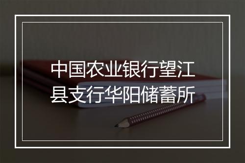 中国农业银行望江县支行华阳储蓄所
