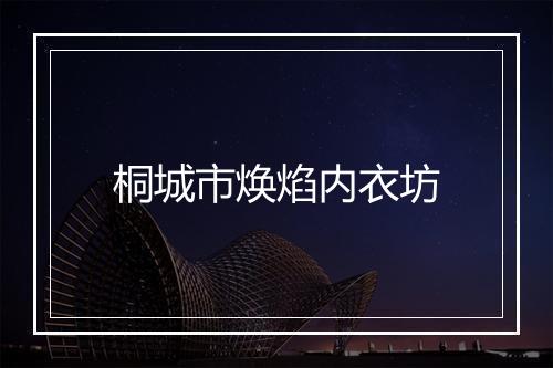 桐城市焕焰内衣坊