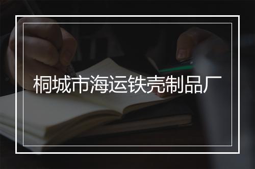 桐城市海运铁壳制品厂