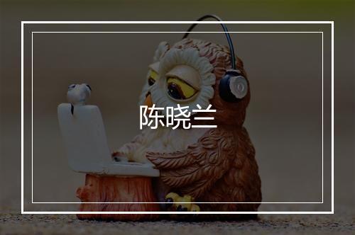 陈晓兰